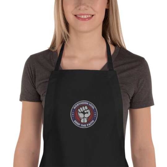 Northern Soul inspired Embroidered Apron