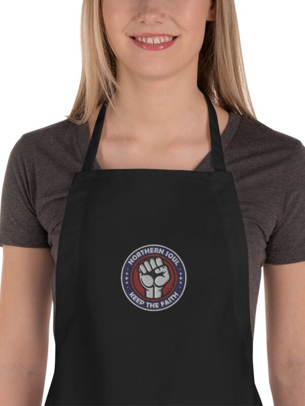 Northern Soul inspired Embroidered Apron