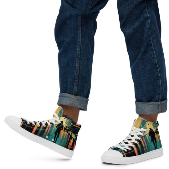 Blade Runner inspired Mens high top canvas shoes