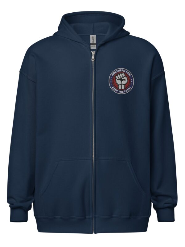 Northern Soul inspired Unisex heavy blend zip hoodie