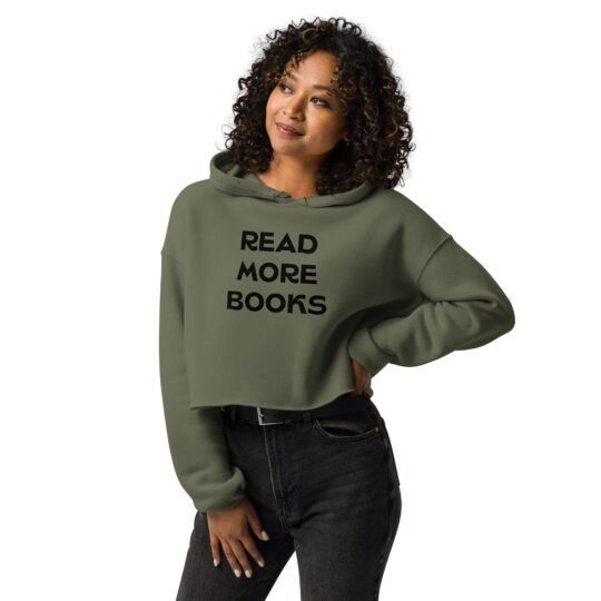 Read More Books Crop Hoodie