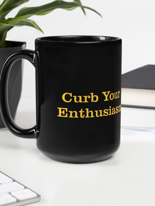 Curb Your Enthusiasm Black Mug