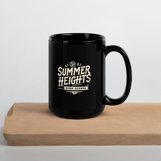 Summer Heights High Black Glossy Mug