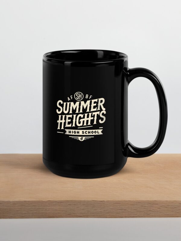 Summer Heights High Black Glossy Mug