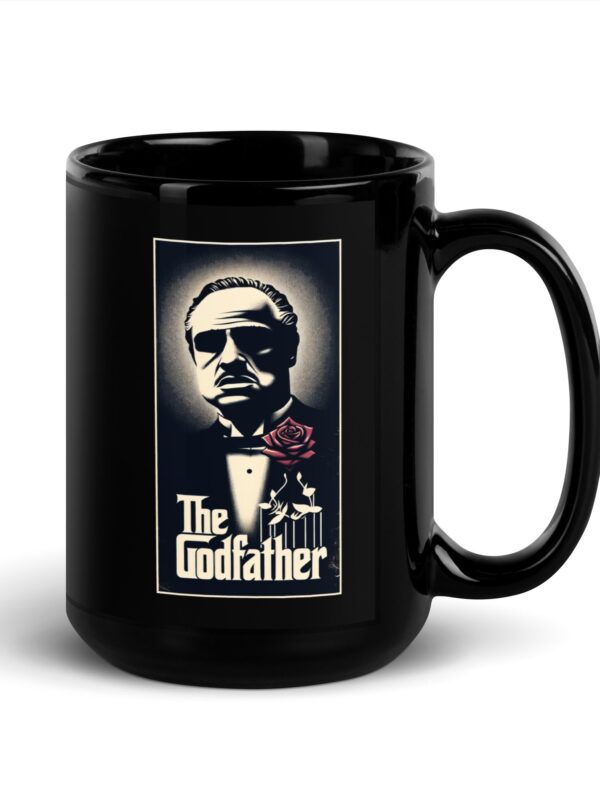 Godfather Inspired Black Glossy Mug