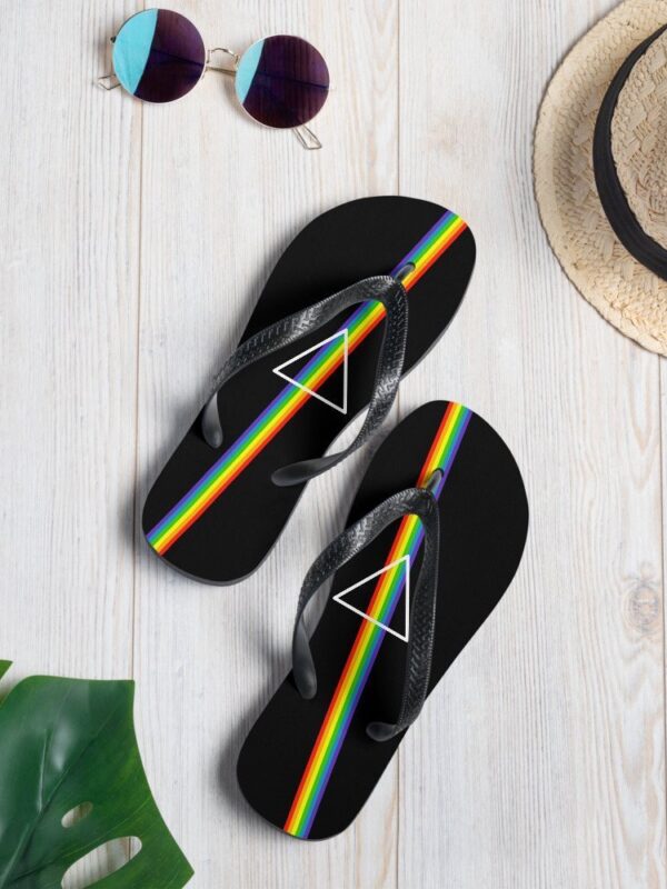 Dark Side of the Moon inspired Flip-Flops