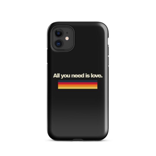 tough case for iphone glossy iphone 11 front 65e2c9adb75d4 - Loony Banana - https://loonybanana.com/shop/accessories/phone-cases/all-you-need-is-love-phone-case-for-iphone/