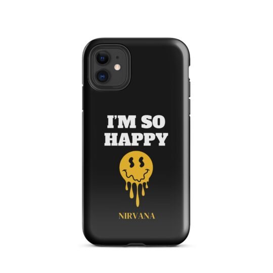 Im So Happy black phone Case for iPhone